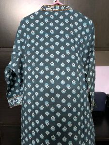 Floral Printed Pure Cotton Kurta