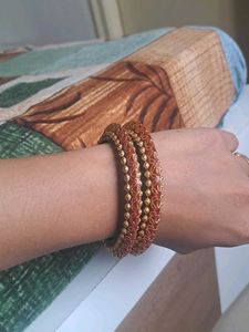 Bangles Two Colours Red And Green