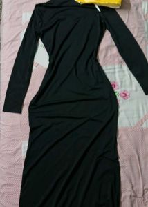 Elegant Black One-Shoulder Dress