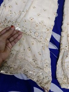 Embroidered Kurta Palazzo With Dupatta