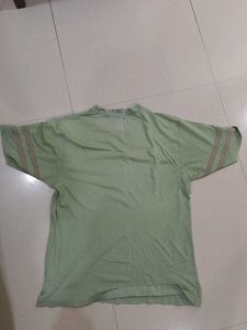 Green striped t-shirt