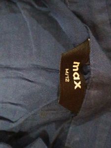 Blue Button-Down Top