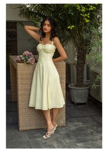 IT Girl Women Yellow Summer Dress