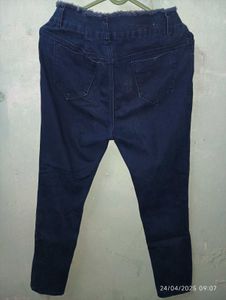 NAVY BLUE COLOUR HIGH WAIST JEANS 👖