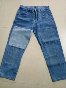 Patchwork Baggy Denim