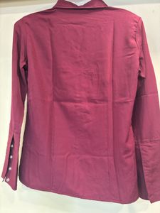 Officewear Maroon Soft Shirt