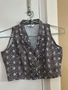 Floral Print Crop Top