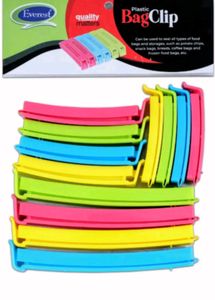 Plastic Bag Sealing Clips (Multicolour, Set Of 3)