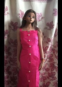 DENIM MIDI BODYCON DRESS