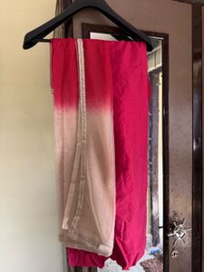 Pink Embroidered Kurta Set (3 piece)