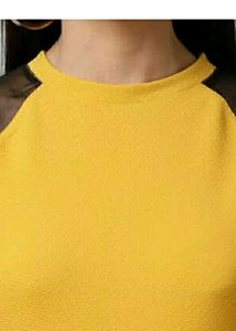 Musterd Yellow Bodycon Dress