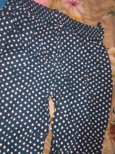Polka Dot Print Pants