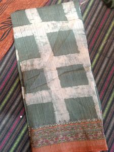 Burberry Elegant Green Saree