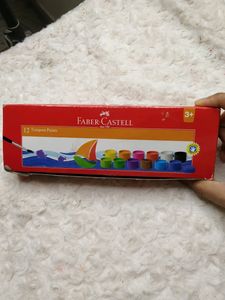 Faber -Castell  12 Tempera Paints 🎨🖌️