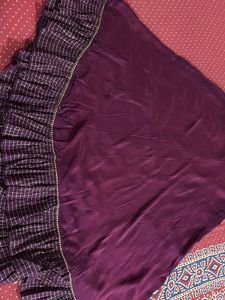 Elegant Purple Ethnic Skirt