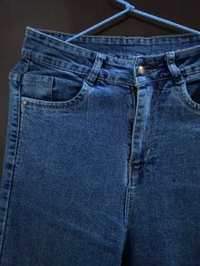 Straight Fit Blue Jeans