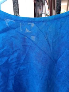 Blue Embroidered Kurti