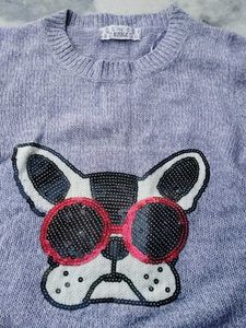 Cute Dog Graphic Sweater