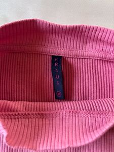 Pink Ribbed Top