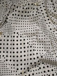 Polka Dot Ruffle Sleeve Top