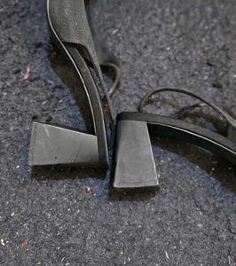 Zara Black Block Heel