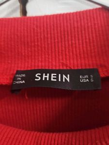 Red Ruffle Sleeve Top