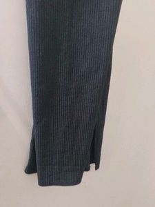 Sleek Black Midi Slip Dress