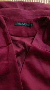 Maroon Sleeveless Top
