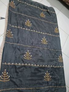 &#39;Navy Blue&#39; Gotta Patti Sarees With Blouse