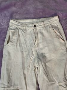Urbanic Off White Cargos