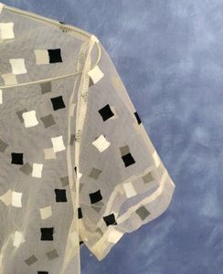 Shein Inspired Mesh Printed Top