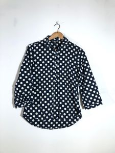 Chemistry Brand Navy Blue Printed Top(Women’s)