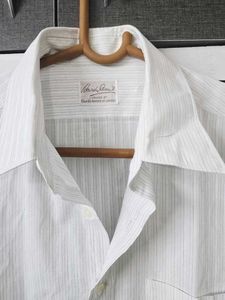 HARDY AMIES Classic White Striped Shirt
