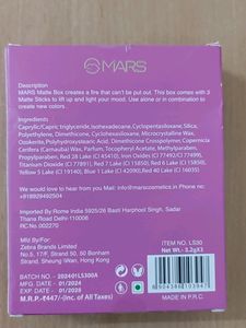 Mars Peaches and nude shade lipstick