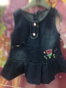 Denim Frock And Cotton