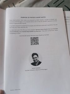 Class 11th Physics Short Notes By Mohit Goenka
