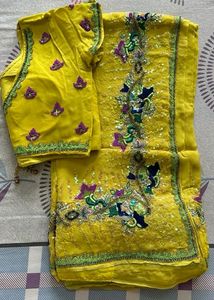 Handwork Heavy Saree For Wedding Season