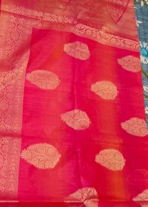 Hot Pink Silk Saree