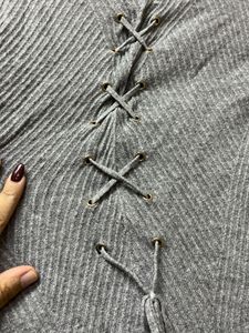 Ribbed Knit Midi Dress