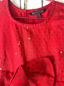 lifestyle brand Red dress with lining