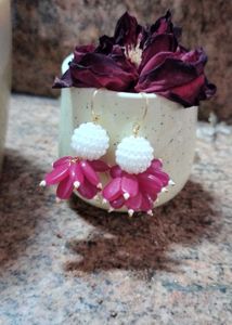 Floral Beaded Earrings
