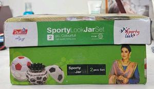 Sporty Look Jar For Dry Fruits And Other Items