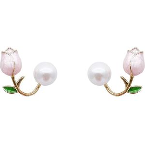 Tulip Pearl Earrings