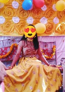Bridal Haldi Outfit Crop Top With Ghagara