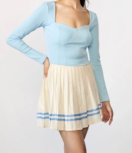 Blue Long Sleeve Top