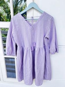 Lavender Striped Dress