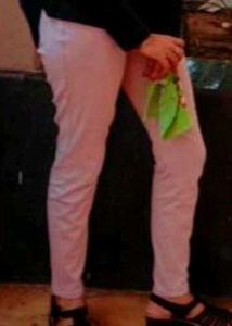 Pink Stretch Skinny Jeggings