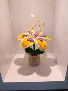 Crochet Tangled Potted Flower ✨