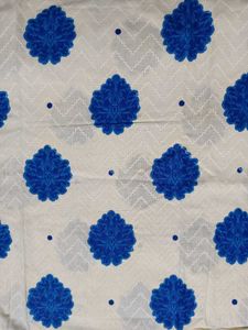 Blue &amp; White Floral Kurti