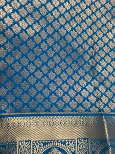 Aqua Blue Silk Saree